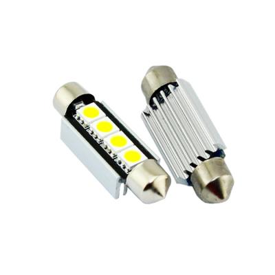 China Aluminum No Error OBD Interior Led Lighting 41mm 42mm 5050 4SMD Canbus Auto Festoon Led Car Light Bulb for sale