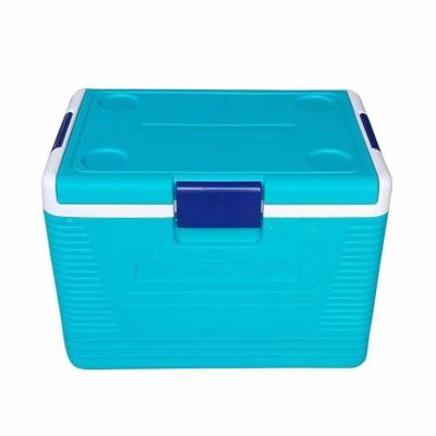 China Waterproof Outdoor Portable Ice Cooler Chest 54L Field Camping Ice Cooler Cooler Box With Thermometer for sale