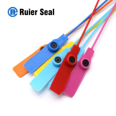 China REP009 clothing plastic seals green security tags plastic tamper proof seals for sale