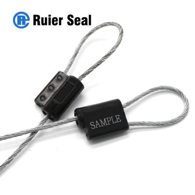 China REC203 thin cable seal one-time use cable wire lead seal cable transit seal for sale