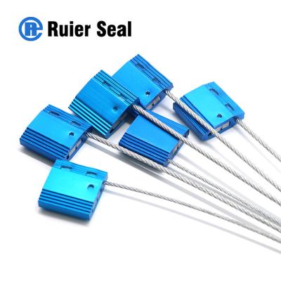 China REC102 seal of aluminum with steel cable steel body cable seal pull tight cable crimp seal for sale