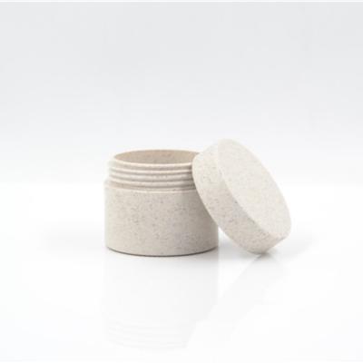 China 2020 New Design Eco-friendly 50g Bottle Wheat Straw Cream Jar Environmental Protection for sale