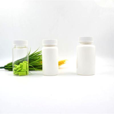 China Material 100% Recyclable Biodegradable White Color 150cc 200cc Medicine Pill Bottles With Cap Child Safe Packaging for sale