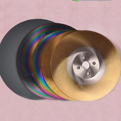 China Metal Cutting Hss Dmo5 Circular Saw Blade For Different Material Cutting In Yellow And Rainbow Color for sale