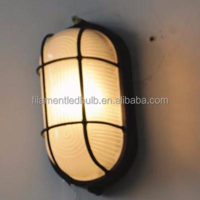 China Exterior Courtyard Antique Brass Aluminum Octagonal Light Bulkhead Light for sale