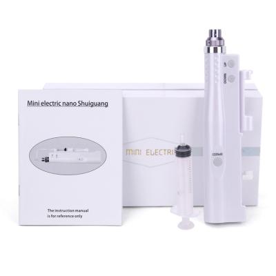 China Anti-puffiness Derma Pen with catheter 2 in 1 mini water mesotherapy injector and micro needle pen 1 buyer for sale