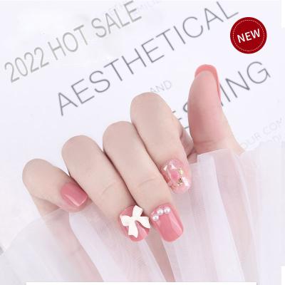 China Wholesale Custom Luxury Ballerina Design Coffin Long Solid Press On Nails Full Cover Nail Tips Gel Acrylic Artificial Finger False Nails for sale