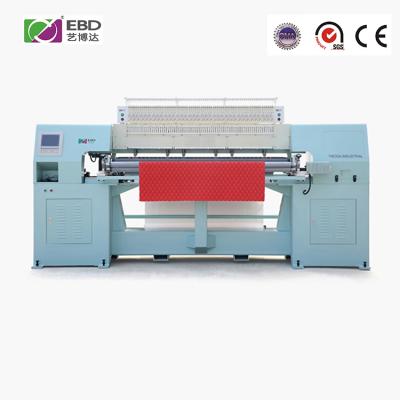 China Head moved high speed automated rotary shuttle YBD70 multi-needle used quilting machine to make sofa for sale