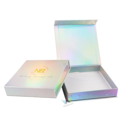 China China Manufacturing Recyclable Wholesale Custom Foil Paper Holographic Cardboard Magnetic Gift Boxes for sale