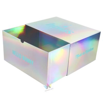 China Recyclable Custom Logo Personalized Ecommerce Cheap Paper Hair Boxes Recycled Holographic Drawer Packaging Paper Box for sale