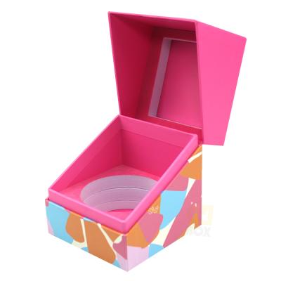 China Reused Material Custom You Own Logo Design Square Cardboard Candle Mug Gift Box With EVA Inserts Manufacturer 2021 for sale