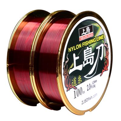 China WONDERFUL 100m High Tensile 50g Sinking High Tensile Fluorocarbon Monofilament Nylon Level Fishing Lines for sale