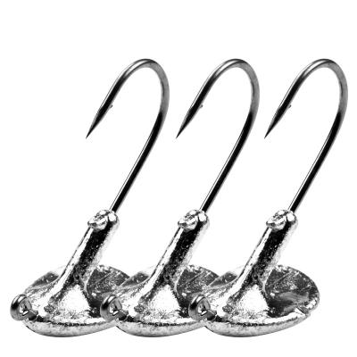 China Ourdoor Fishing WONDERFUL Alloy Steel Jig Lead Head Freshwater Barbed Hooks for sale