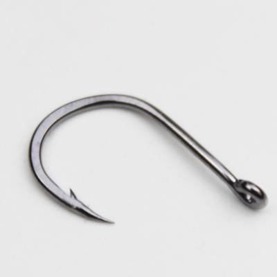 China WONDERFUL General Fishing 3#-14# 1g Super Strong High Carbon Steel Freshwater Barbed Single Hooks for sale