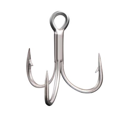 China Super Strong High Carbon Steel Freshwater 4g Barbed Treble Hooks WONDERFUL General Fishing for sale