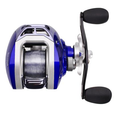 China WONDERFUL 6.3:1 Straight Bait Casting Drip Reel Right Hand With Line Plastic Drip Fish Reel Fish Reel Primary Flywheel New Wholesale for sale