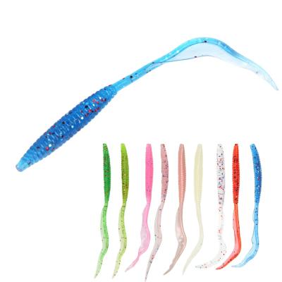 China WONDERFUL Wholesale OEM 2.4g PVC Larva Long Tail Bait Fishing Artificial Freshwater Soft Lures 13cm for sale