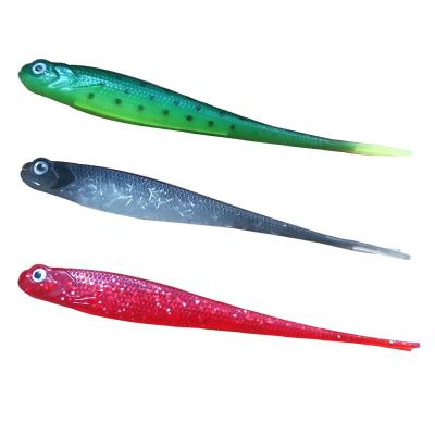 China WONDERFUL Colored Freshwater Y Open Breasted OEM 8g PVC 13cm Tails Soft Fishing Lures For Perch for sale