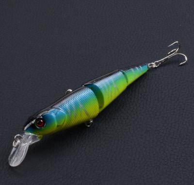 China WONDERFUL 3D Plastic 16.2g 12.5cm Joined Sea Fishing Eyes Saltwater Bionic Plastic Minnow Fishing Lures for sale