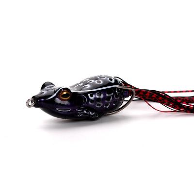 China WONDERFUL Silicone 11g 15g 5cm Hollow Topwater Frog Leaping Lure 6cm For Snakehead Fish for sale