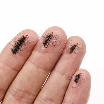 China WONDERFUL Realistic Carbon Steel Hook Griffith Simulated Peacock Feather High Insect Fly Floating Bait for sale