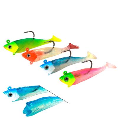 China Lead Fishing Bass Boat Lead Fishing Jig WONDERFUL Head Saltwater Jig Head Soft PVC Lure for sale