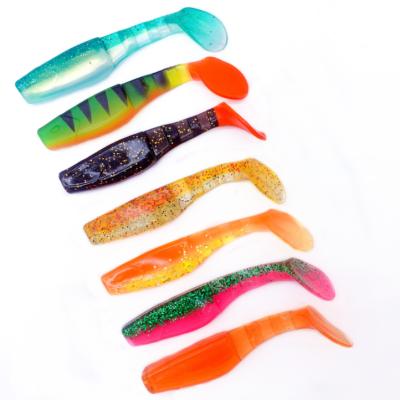 China WONDERFUL PVC Buzz Soft Worm T 10.3g 10cm Tail PVC Bionic Soft Water Casting Fishing Lures for sale