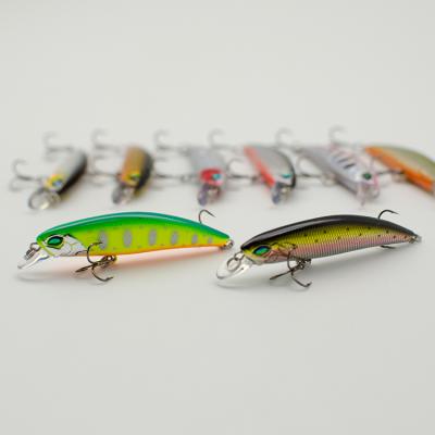 China ABS 60mm Bionics 5g Hard Fishing Tackle Wobblers Minnow Swimming Lures With Treble Hook for sale