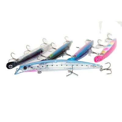 China WONDERFUL Swimming Vivid ABS 18g Hard Action 140mm Plastic Minnow Bait Floating Wobblers Fishing Lure for sale