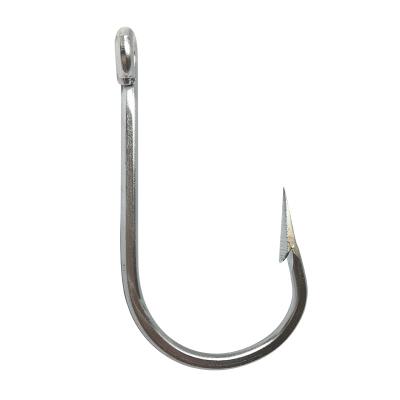 China High Strength Saltwater Tuna Barbed Fishing Single Hook WONDERFUL Alloy General Stainless Steel 3.64g-27.2g for sale