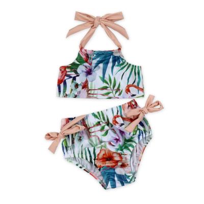 China Wholesale Breathable Cheap Two Piece Infant Polyester Bikini Swimwear for sale