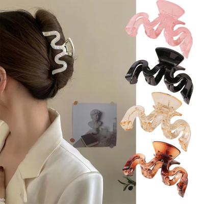 China Hair Accessories Wholesale Matte Claw Clips Bulk No Non-slip Strong Wave Style Plug Custom Hair Clip For Women Thick Hair for sale