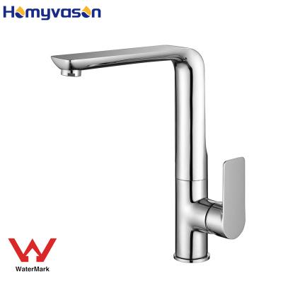 China DR Brass Australian Watermark Faucets Black Kitchen Faucet Metered Brass Mixer Taps for sale