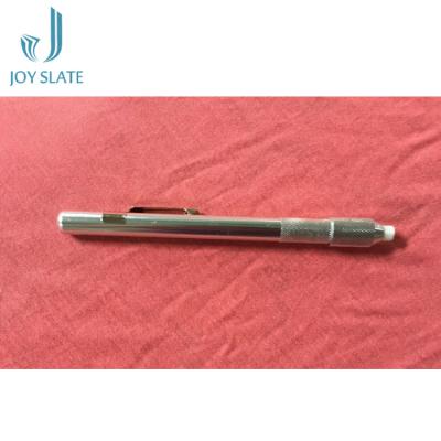 China Eco - Friendly Natural Stone Round Slate Pencil Metal Chalk Holder for sale