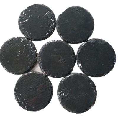 China Perfect Sustainable Black Round Slate Coaster for sale