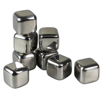 China Viable popular set of 6pcs 27*27*27mm stainless steel stone gift box for sale