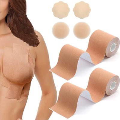 China China manufacturer healthy and environmetal Waterproof Boob Lifting Tape Brest Lift Band Sponge Bra Pad for sale