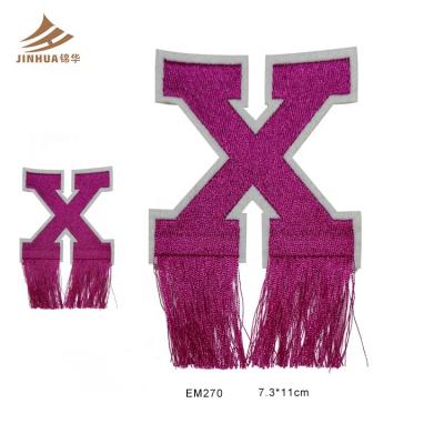 China Viable Custom Towel Patch Letter Chenille Patch Embroidery Patches With Iron On for sale