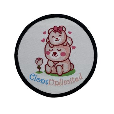 China Other Custom Designer Round Woven Patch Sew On Patches Embroidery Patches for sale