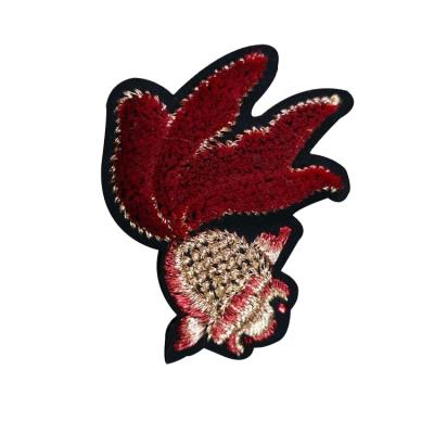 China Other Crown Patch 3D Toothbrush Embroidery Patch For Hats Or Jeans for sale