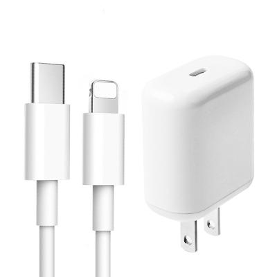 China 2022 New Arrivals 2022 Fast Charger 18W Wall Charger Travel Adapter 18w Usb C Usb PD Charger 3.0 Set Fast Charging Usb Charger With Cable for sale