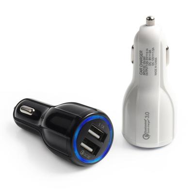 China The Fastest Selling Dual Car Charger Fast Car Charger USB Fast Charging 12V 24V for sale