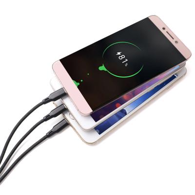 China 2022 hot fashion mobile phone 3 multifunction in 1 usb charging cable for android mobile phone and type-c mobile phone for sale