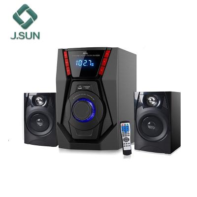 China Creative Heavy Bass 2.1 Home Theater Mini Best Computer Sound Speakers With USB FM USB for sale