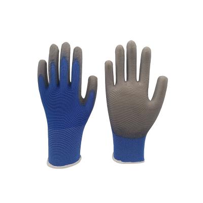 China Antistatic Thin Handy PU Coated Gloves Palm Fitted Work Gloves Polyurethane Safety Gloves For Automotive Industry for sale