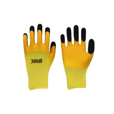 China Soft and Breathable Latex Protective Safety Gloves Winter Working Gloves Warm Construction Work Gloves for sale