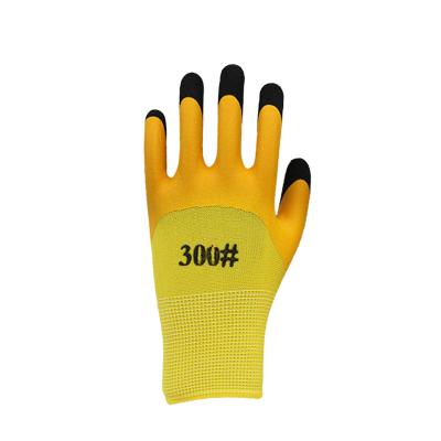 China Rigger Work Gloves Nylon Soft And Breathable Construction Latex Cut Out Production Safety Gloves for sale