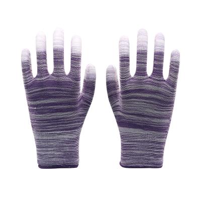 China Oil Resistance And Wear Resistance Soft Nylon Oil Resistance Safety Work Polyurethane Dipping PU Coated Gloves With Low Price for sale