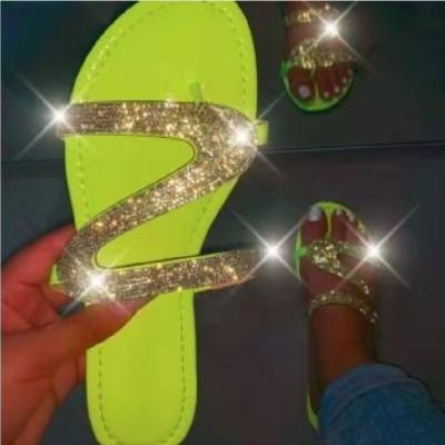 China Waterproof 2020 New Design Wholesale Women Outdoordies Slide Slippers,Diamond Fashion LaSandal EVA Women Slides Female Flat for sale