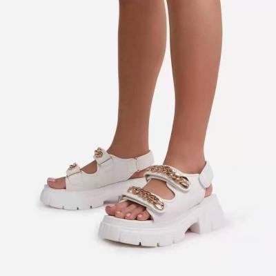 China Cushioning ladies fashion slippers, sandals, flat slippers, sandals. high heel flip flop sandals for sale